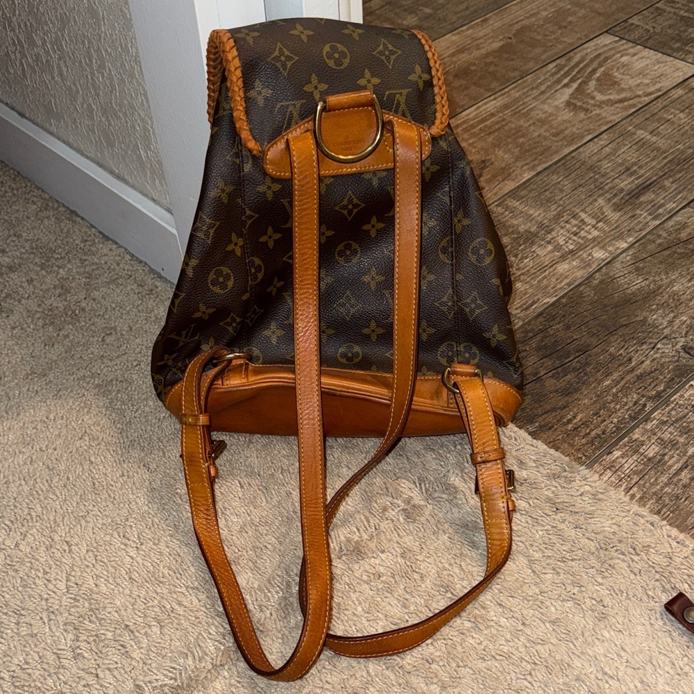 Louis Vuitton Brown and Tan Monogram Backpack - Picture 2 of 9
